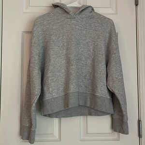 Cozy Gray Women's Cropped Hoodie